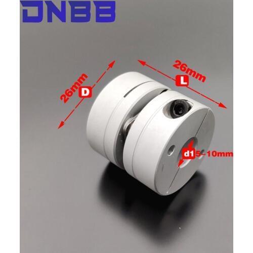 Aluminum alloy D26L26 single diaphragm coupling elastic joint D26mm L26mm ball screw step servo motor encoder computer FA parts