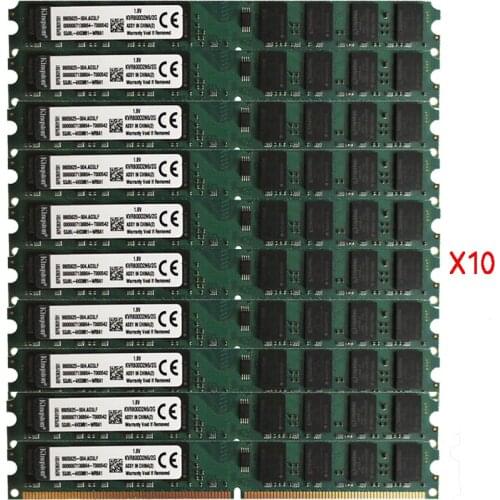 10PCS PC2 2GB Dimm -6400-5300 DDR2 800mhz 667mhz Desktop 240-pin Memory RAM NO-Buffering NO-ECC fully compatible