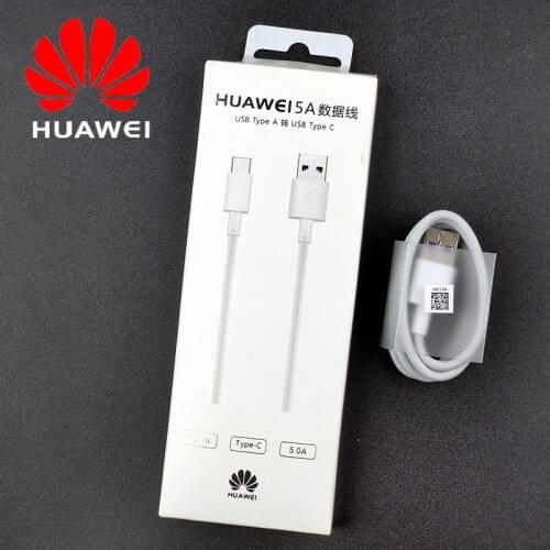Original 5A Huawei Supercharge Cable Usb Type C Fast Charger Cable For Huawei P30 p20 Pro Mate 9 10 20 30 Nova 6 5t 5 4 Honor 10