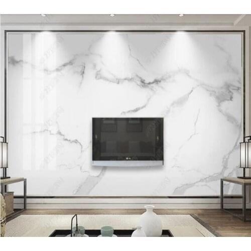 Papel de parede HD Marble Jazz White Marble background wall 3d wallpaper,bedroom KTV bar mural wall decor