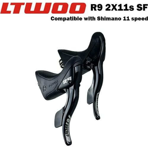 LTWOO R9 2x11 Derailleur Shifter 22 Speed Road Bicycle Shifters Shift Cable Gear Lever Brake Bicycle Compatible for R5800, R7000