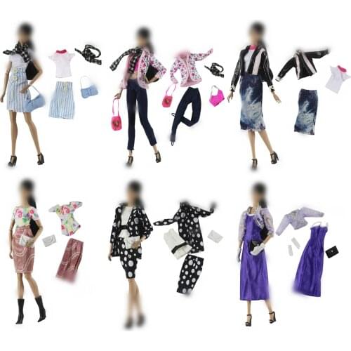 30cm Doll Dress Fashion Clothes handmade outfit For Barbie Doll for licca Accessories Baby Toys Best Girl' Gift