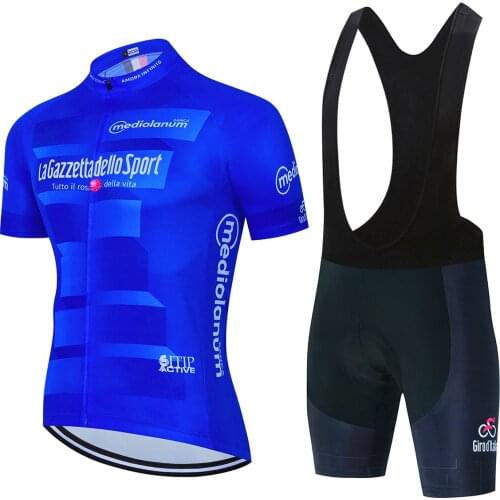 New Tour De Italia Italy Cycling Jersey Set MTB Uniform Bike Clothing Quick Dry Bicycle Wear Clothes Mens Short Maillot Culotte