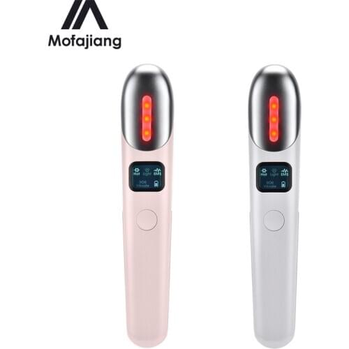 EMS Vibration Eye Massager Anti Wrinkle Anti Aging Eye Care device LED Screen Hot Massage USB Rechargeable Beauty Instrument