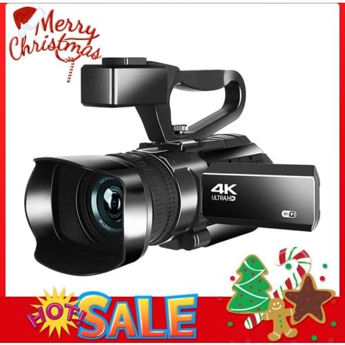 KOMERY 4K Video Camera Camcorder Wifi 48MP Vlogging Cameras for Youtube 16X Zoom 3.0Inch Touch Screen IR Night Vision Recorder