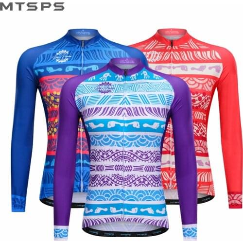 MTSPS Women Cycling Jersey Mtb Jersey Bicycle Clothing long sleeves Cyclingwear Maillot Roupa Ciclismo Bikewear