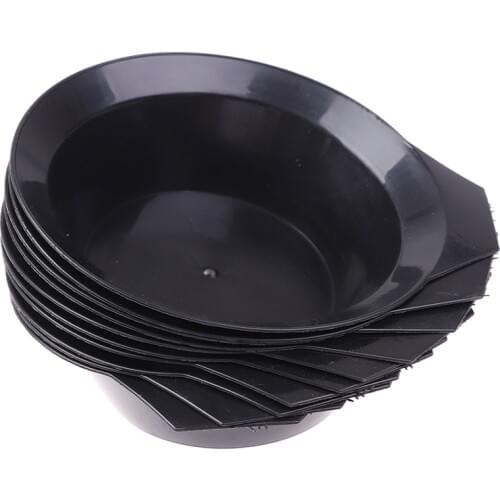 10Pcs/lot Hair Color Dye Bowl Comb Accessories Black Plastic Hair Dye Colouring Brush Comb Bowl Hairdressing Styling Tools