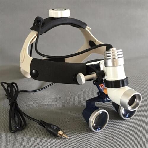 2.5/3.5X420mm Medical Loupes Binocular Magnifier Dental Surgical Loupes+ 3W LED Medical Headlight Headlamp
