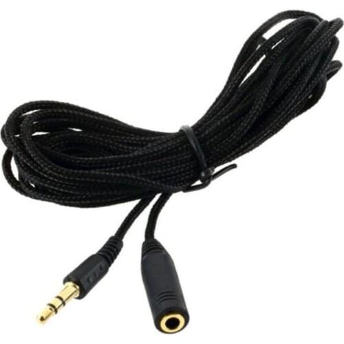 5m 16ft 3.5mm Jack Female to Male F/M Earphone Headphone Stereo Audio Extension Cable Cord Speaker Phone Wire