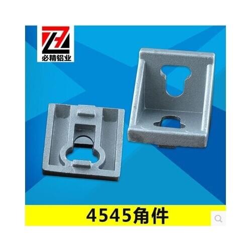 5pcs/lot 4545 corner fitting angle aluminum L connector bracket fastener match use 4545 industrial aluminum profile