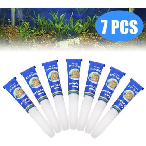 7Pcs Aquarium Instant Glue Aquatic Water Plants Grass Moss Coral Frags Fixed Instant Glue