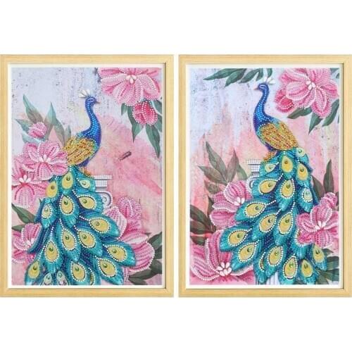 5D diamond painting special shape peacock diamond embroidery rhinestone stickers diamond DIY handmade cross-stitch mosaic gift