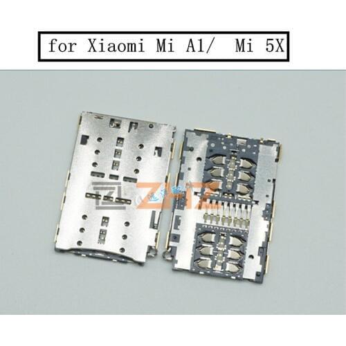 For Xiaomi Mi A1 Mi 5X Card Reader Nano SIM Micro SD Card Slot Reader Connector Socket Holder Tray Replacement Repair Spare Part