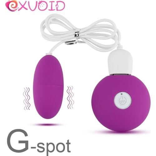 EXVOID 20 Mode Remote Egg Vibrators Sex Toys for Women Vibrating Jump Egg USB Rechargeable Clitoral G Stimulato Bullet Vibrators