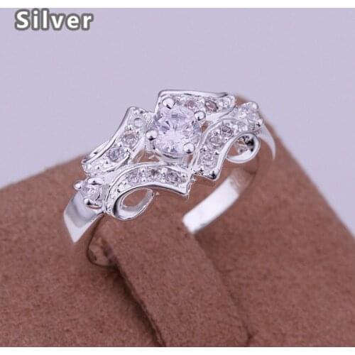 Exquisite zircon ring wholesale girls gift hot sale water drill ring Europe and the United States ring low price