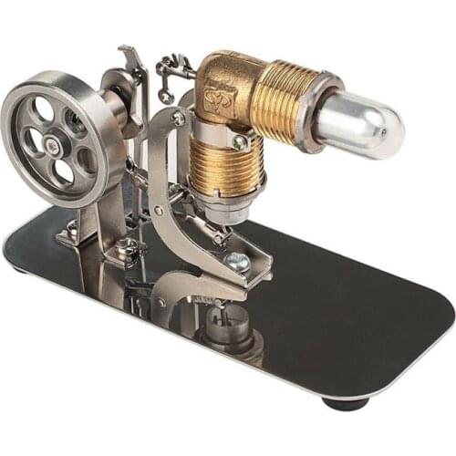 LZ9135 Mini Hot Air Stirling Engine Motor Model Educational Toy Kits Electricity Flywheel Hot Air Stirling Engine