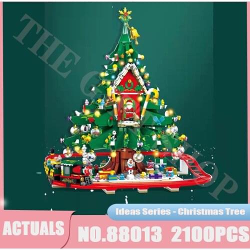 Ideas Modular Christmas Tree Box Assembling Model Building Blocks Bricks 88013 Children Educational Toys Birthday Gifts
