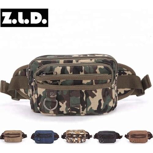Men Camping Hiking Tactical Bag Sport Camouflage Purse Fashion Leisure Bag Small Canvas Sports Running Waist Bag