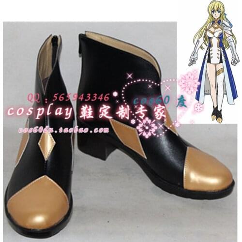 Nobunaga the Fool Jeanne Kaguya d'Arc Cosplay Shoes Leather Boots S008