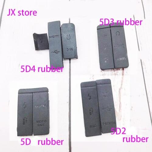 NEW 5D2 5D3 5D4 HDMI-compatible MIC Cap Interface Cover USB Rubber Lid Door For Canon 5D II 5D III 5D IV Part