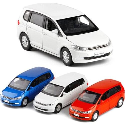 New Arrival 3 Colors 1/32 High Simulation MPV VAN Diecast Model Car Toys Kids Sound Light Pull Back Gifts Collection V086