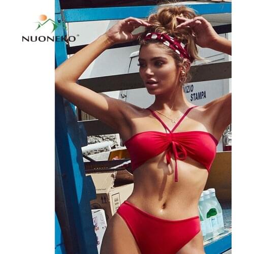 NUONEKO Red Swimwear
