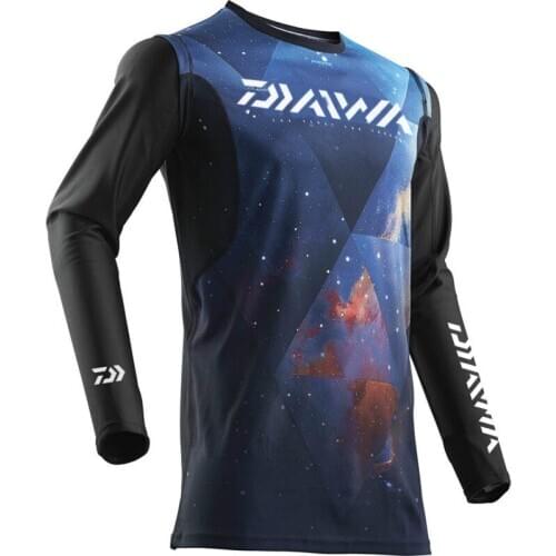 DAIWA Clothes Fishing Clothing Summer Coat Long Sleeve Cold Sensation Sunscreen Anti-UV Quick-Drying Breathable Fishing Shirts