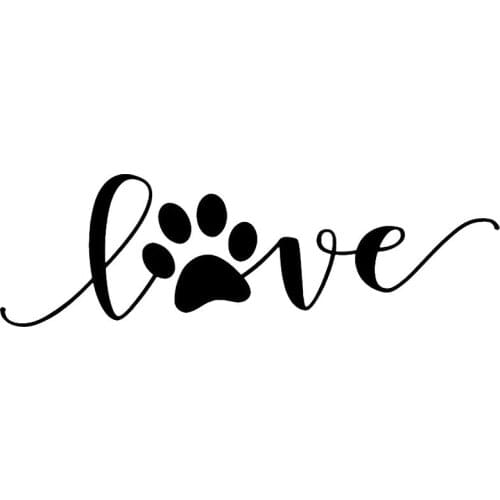 Personality Creative Cute Dog Footprints Car-Sticker Automobiles Motorcycles Window Bumper Laptop Vinyl Decal Decorative Goods