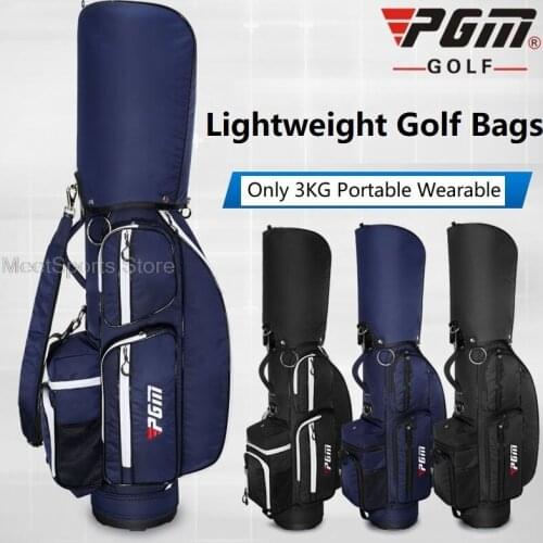 Pgm Retractable Golf Bags All Clubs Set Stand Bag Caddy Aviation Pack Golf Cart Staff Package Large Capacity Travelling Airbag