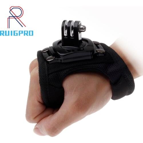 360 Degrees Wrist Band Arm Strap Belt Tripod Mount for GoPro Hero 9 8 7 6 5 4 Camera Fist Adapter Band Case Go Pro Accessories