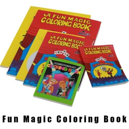 A Fun Magic Coloring Book(Three sizes)- cartoon book Best For Kids mentalism Stage Funny Gimmick Magic Tricks props