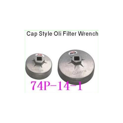 BESTIR taiwan made Aluminum alloy 74P-14-1 Cup type wrench for oil filter heavy duty auto tool NO.07437 freeshipping