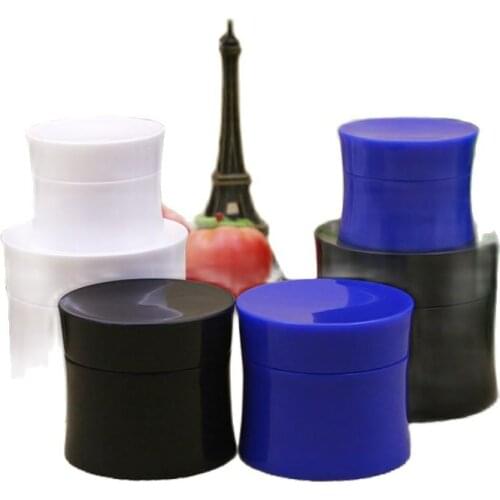 30g white slim waist shape plastic jar pot tin bottle for essence/serum/eye day night cream/art nail/skin care cosmetic packing