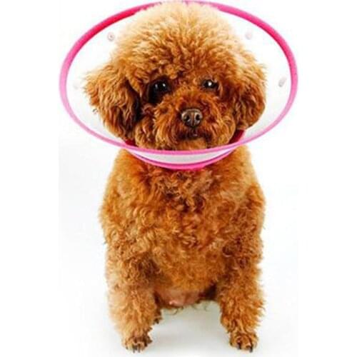 1PC Transparent Dog Cat Protection Cover Wound Healing Cone Protective Pet Medical Collar Smart Cone Prevent Bite S/M/L/XL
