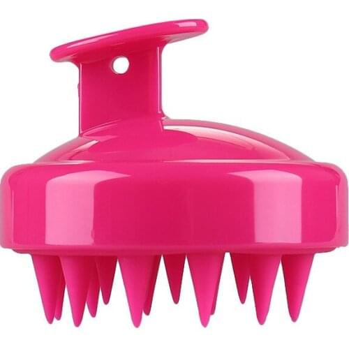 1Pcs E Silicone Hair Brush Shampoo Scalp Brush Comb Head Spa Slimming Massage Brush Body Hair Washing Comb Shower Bath Brush