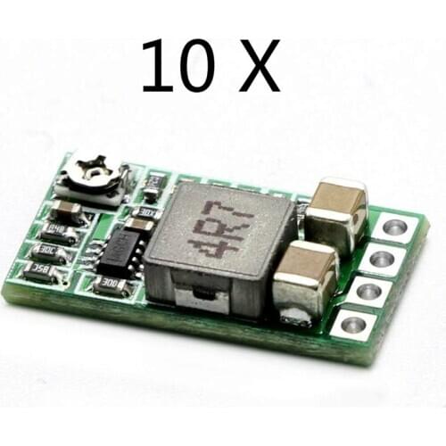 10pcs Ultra-Small Mini DC-DC Step Down Power Supply Module 3A Buck Converter Adjustable 1.8V 2.5V 3.3V 5V 9V 12V for Arduino