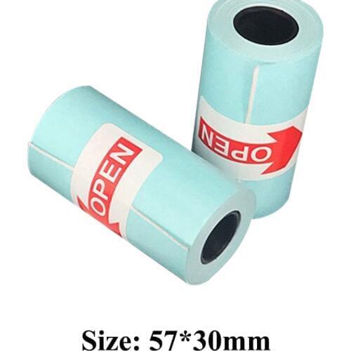 3pcs/set Self-adhesive Sticker Papers 57x30mm Printing Roll Paper Stickers Photo Printer For Paperang P1 P2 Mini Pocket