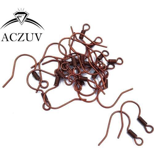 Antique Copper Spring Earring Hooks Earwires Earrings Jewelry Findings Accessories 2000pcs SEH006