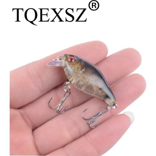 1 PCS Minnow Fishing Lure 40mm 4g Crankbait Hard Bait Sink Water Artificial Wobbler Bass Japan Fly Fishing Accessories 3D Eyes