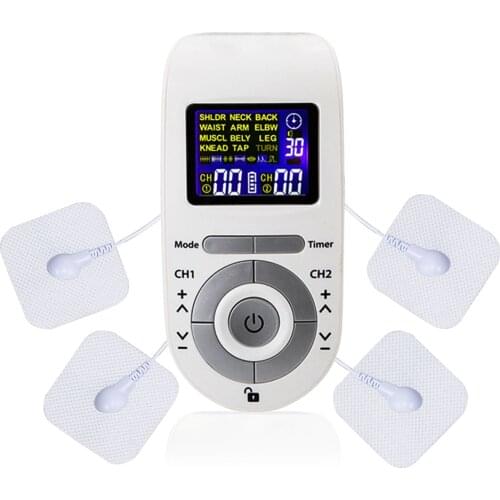 Tens Machine Massager EMS Electronic Pulse Massager Electrical Nerve Muscle Stimulator Acupuncture Low Frequency Physiotherapy