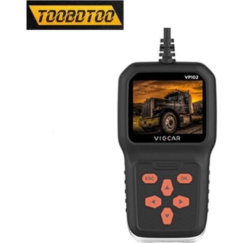 Car and Truck 2 in 1 Tool Viecar Vp102 Code Reading Tool Analysis and Diagnosis OBD OBD2 12V/24V For J1939/J1587/J170 Analysis