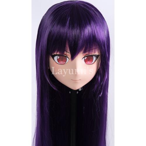 LiLi Mask 110) Girl Half Head Halloween Realistic Silica Mask Cosplay Japanese Comic Anime Kigurumi Mask BJD Crossdresser Doll