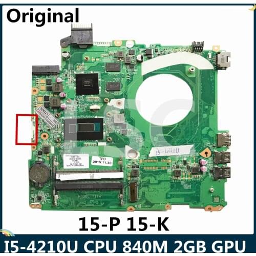 LSC For HP Envy 15-P 15-K Series Laptop Motherboard 763588-001 763588-501 I5-4210U CPU 840M 2GB GPU DAY11AMB6E0