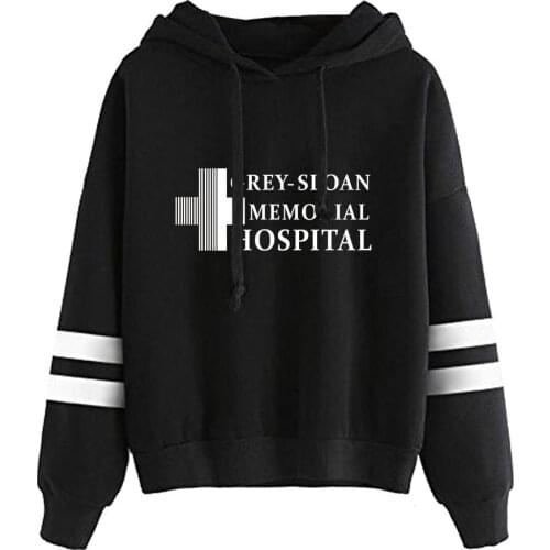 Classic Grey Sloan Memorial Hospital Greys Anatomy printed Hoodies Sweatshirts Boys/Girls Sweatshirt Adult Child Pullovers Tops