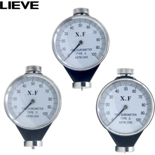 Shore Type A/O/D Rubber Tire Durometer Hardness Tester Meter Measuring Tools 0-100 HA(A) Shore Tire Durometer High Quality