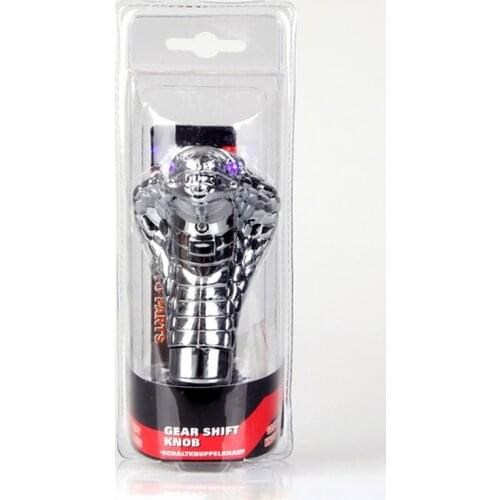 Snake Gear Shift Knob Auto Car Manual Gear Shift Knob Stick Led Eyes Chrome Cobra Snake Cool Shift Lever For BMW Toyota Honda