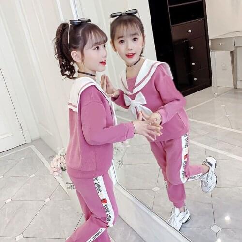 Older Girls Tracksuit Autumn Spring Clothing Sets Children Clothes Kids Sports Suit Outfits 10 13 Years 2 Pieces Teens Outwear