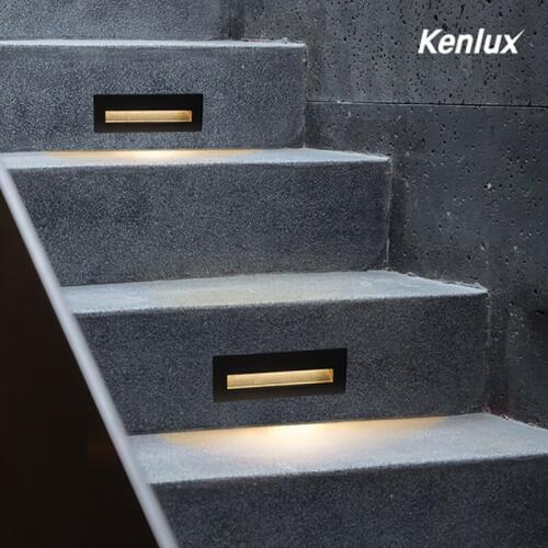 Kenlux Led stair light step lights 6W SMD 210*60mm AC85-265V Aluminum outdoor indoor waterproof Embedded staircase Wall lamp