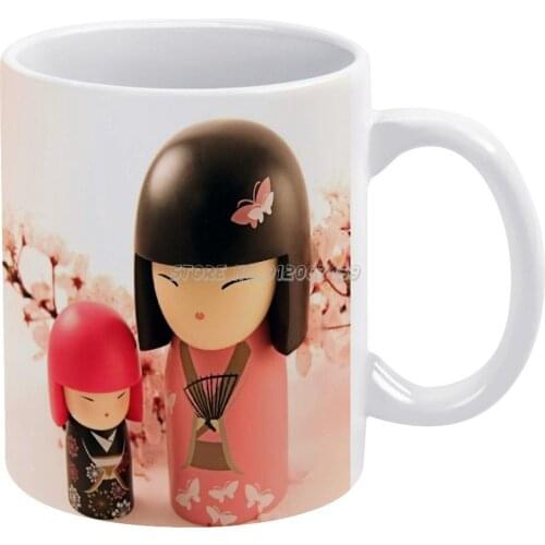 Toki And In Pink Coffee Mugs Ceramic Personalized Mugs 11 Oz White Mug Tea Milk Cup Drinkware Travel Mug Leopold Dolls Little Pi