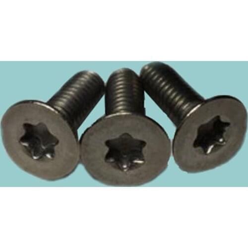 5pcs M4 thread diameter countersunk head Torx screws Smooth surface titanium bolts nail